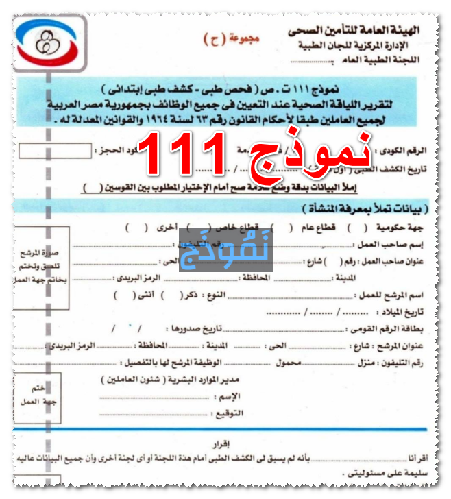 نموذج 111